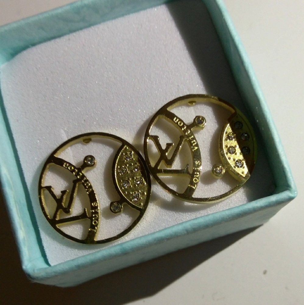 Gold Colored Unbranded Stainless Steel Earrings